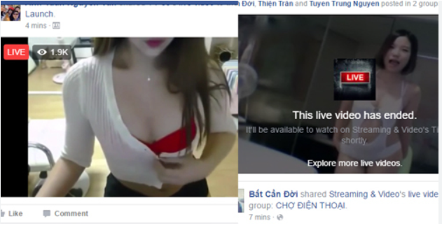 Live sex - Chat sex trên facebook bị cấm và khóa tài khoản